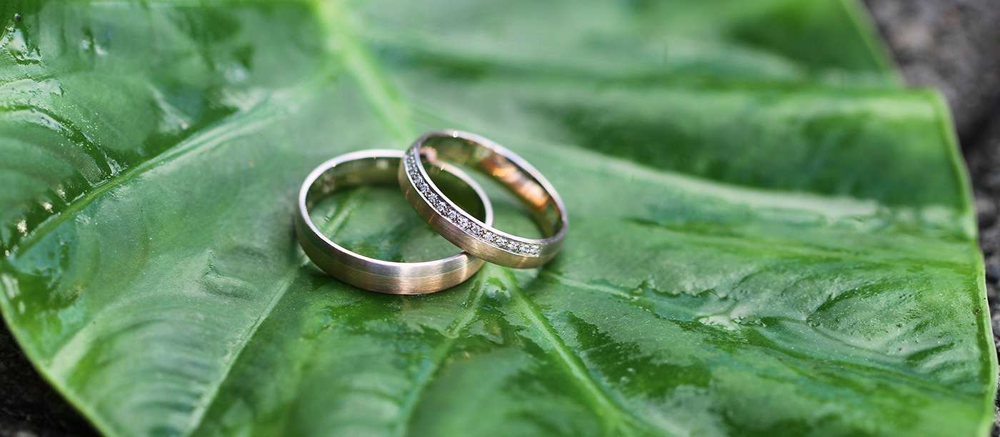 Custom made wedding rings Mauritius