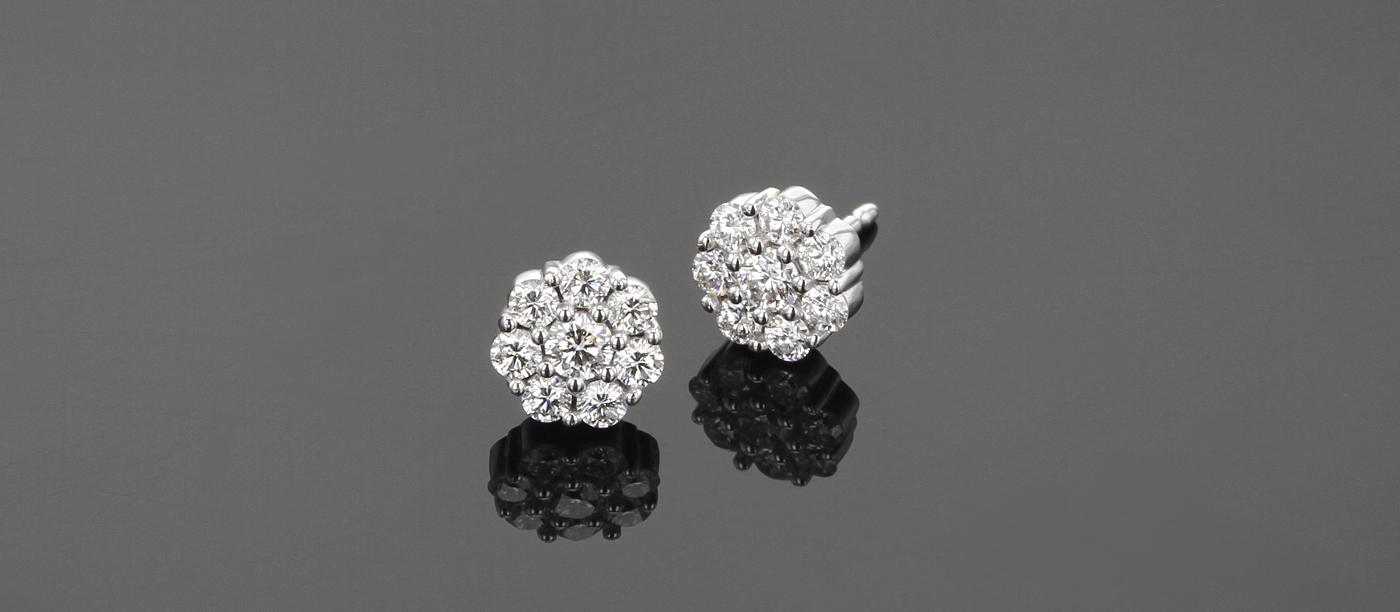 Diamond earrings Mauritius