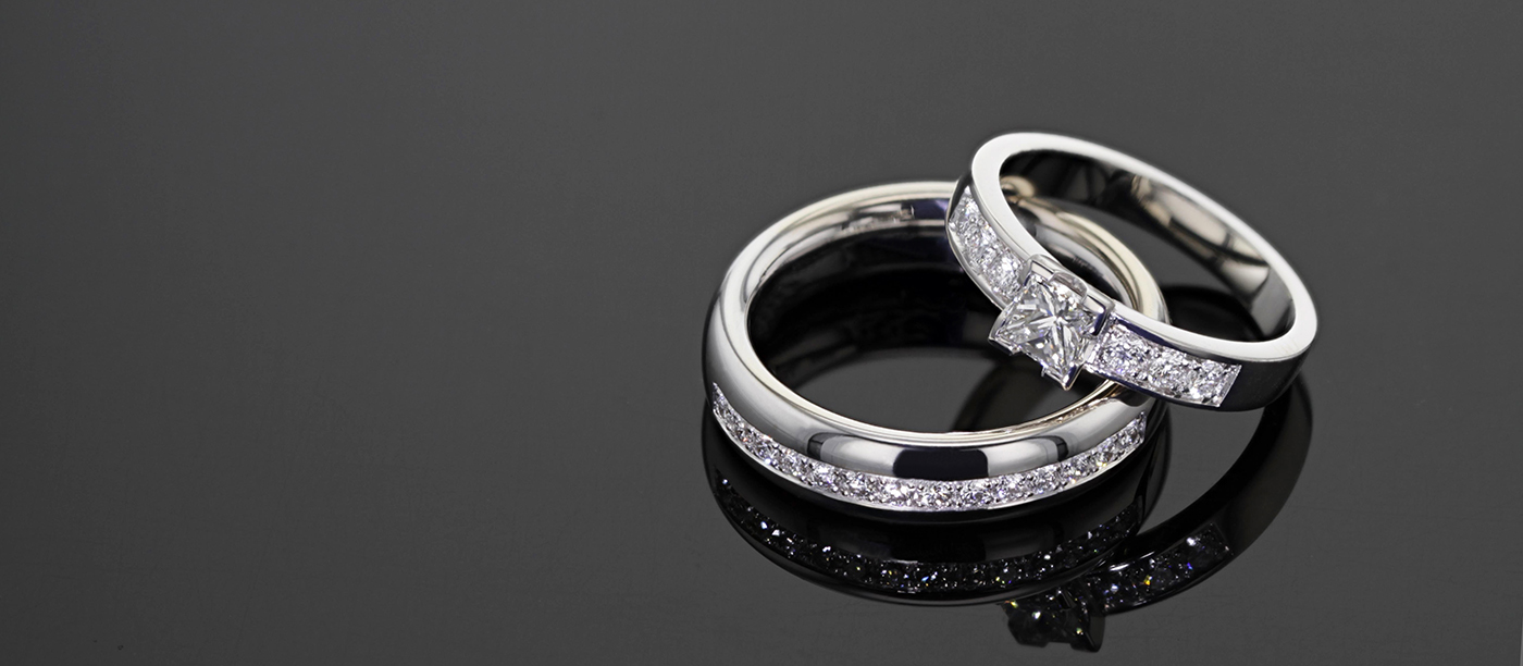 Diamond engagement and wedding rings Mauritius