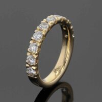 Rose gold and diamond band